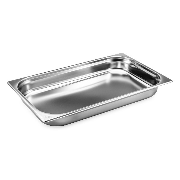 GN 1/1 container without handles, stainless steel