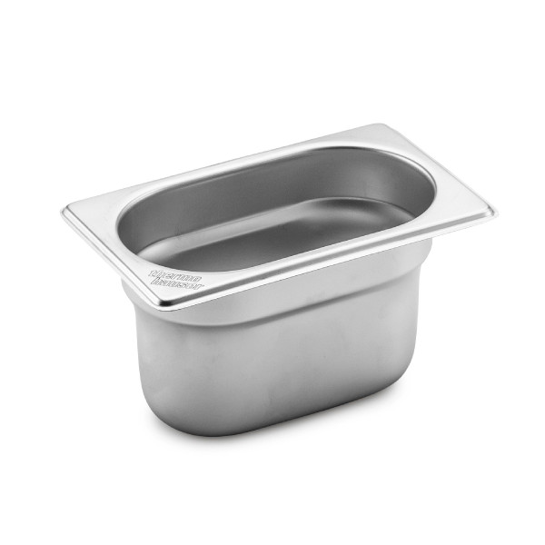 GN 1/9 container without handles, stainless steel 