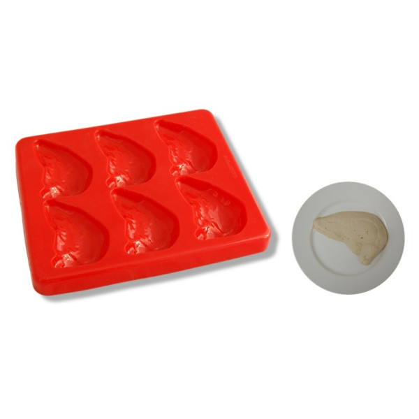 Silicon moulds for puréed and strained foods