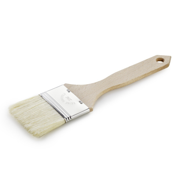 Brushes, natural bristles, wooden handle