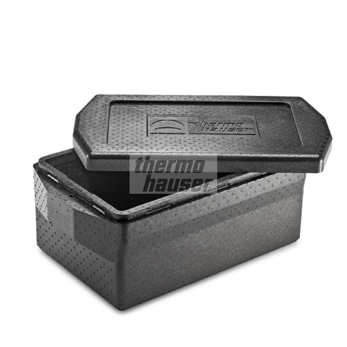 Thermobox, EPP 60 x 40 x 28 cm schwarz Gastro-Norm 1/1