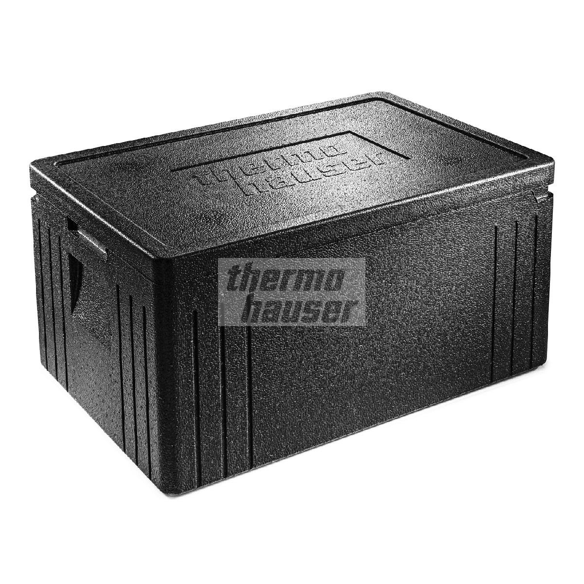 EPP Thermobox GN 1/2, 390x330x180 mm, 10 ltr, mit Deckel, schwarz