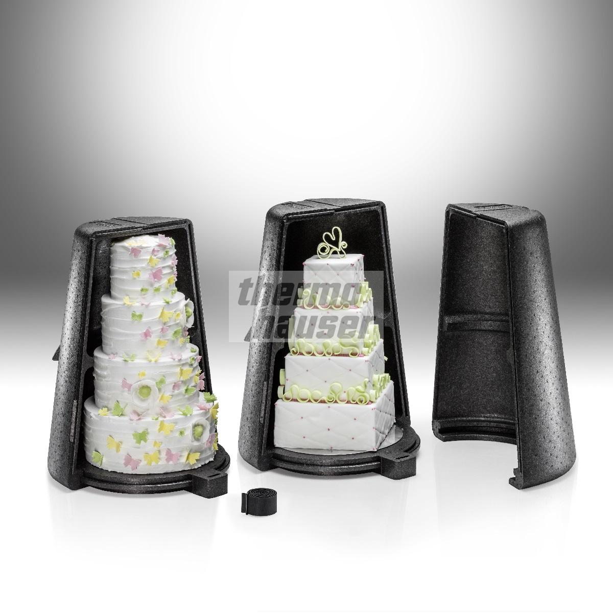 Transportbox Styropor - Tortenbox - Thermobox - für Torten bis 40 cm - Amandine Shop